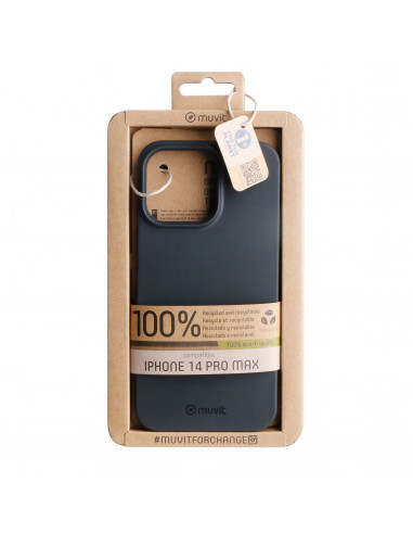 muvit for change funda recycletek compatible con Apple iPhone 14 Pro Max negra