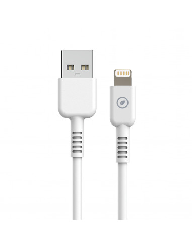 muvit for change cable USB a Lightning MFI 2,4A/12W 1,2m blanco