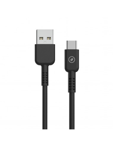 muvit for change cable USB a Tipo C 3A/27W 1.2m negro