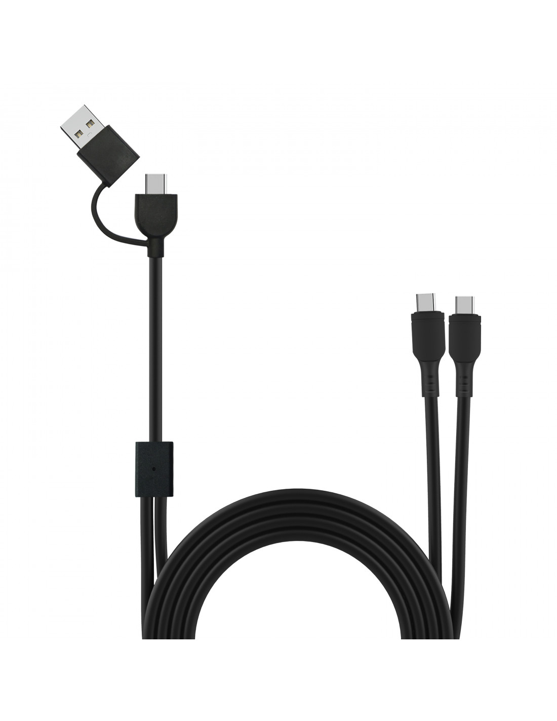 muvit for change cable Tipo C + Tipo A a doble cable Tipo C 3A 60w 1,2m ...